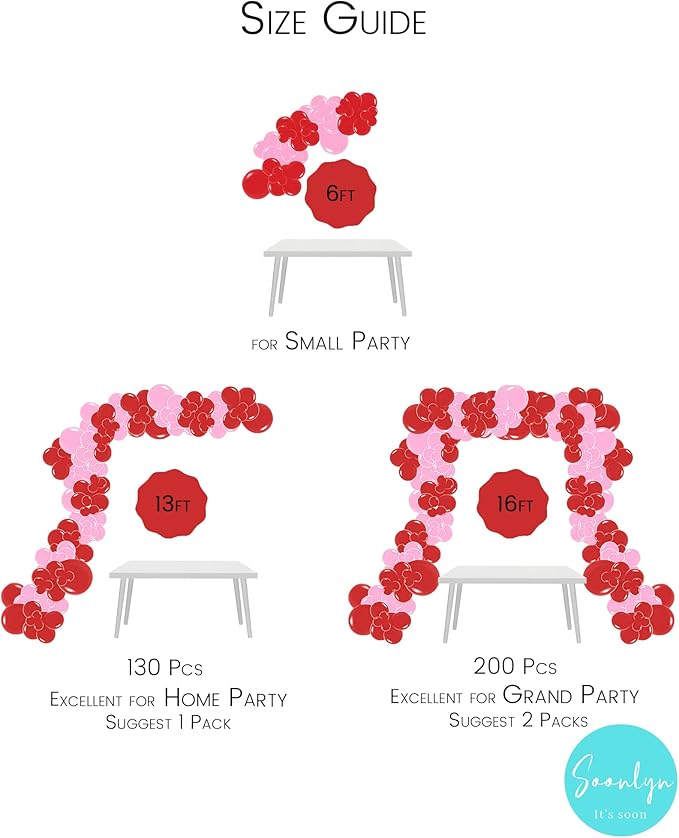 Soonlyn Cherry Balloons Arch kit 200Pcs 12In Cherry Birthday Decorations Red - Image 6