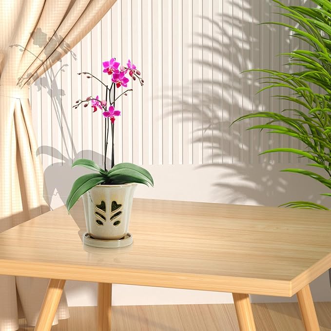 Ceramic Orchid Pot 4 Inch, Orchid Pots - Image 4