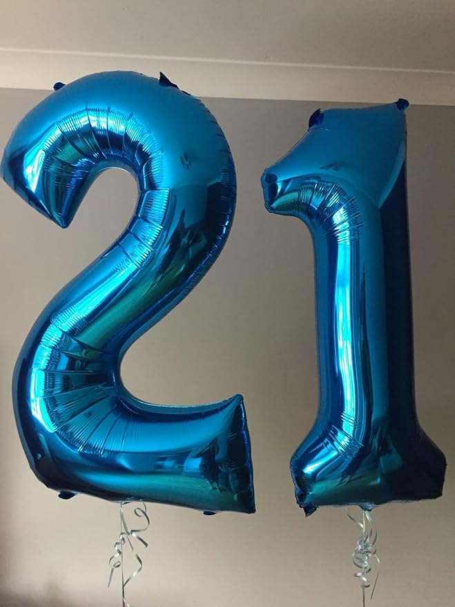 40 Inch Dark Blue Number 2 Balloon Dark Blue Foil Number Balloons 0-9 20 21st - Image 6