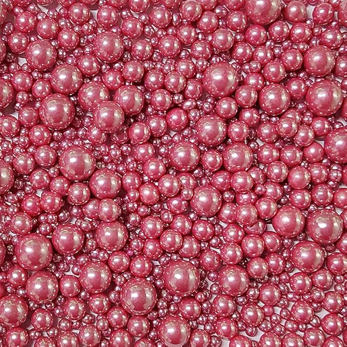 Edible Rose Gold Sugar Pearls Candy Sprinkles 120G/ 4.23Ounce Baking Cake - Image 2