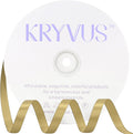 Light Gold Satin Ribbon 3/8 inch X Continuous 100 Yards, Single Face Polyester by Kryvusribbon