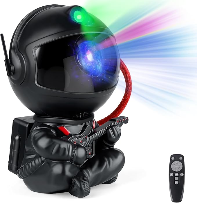 Astronaut Galaxy Projector Lamp – Black Astronaut by XHSY
