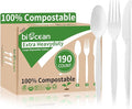 Extra Heavyduty Compostable Cutlery Set by Biocean