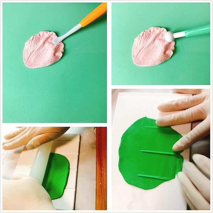 60pcs Gum paste Flower and Leaf Tool 6set Fondant Flower Silicone Molds 6set - Image 6