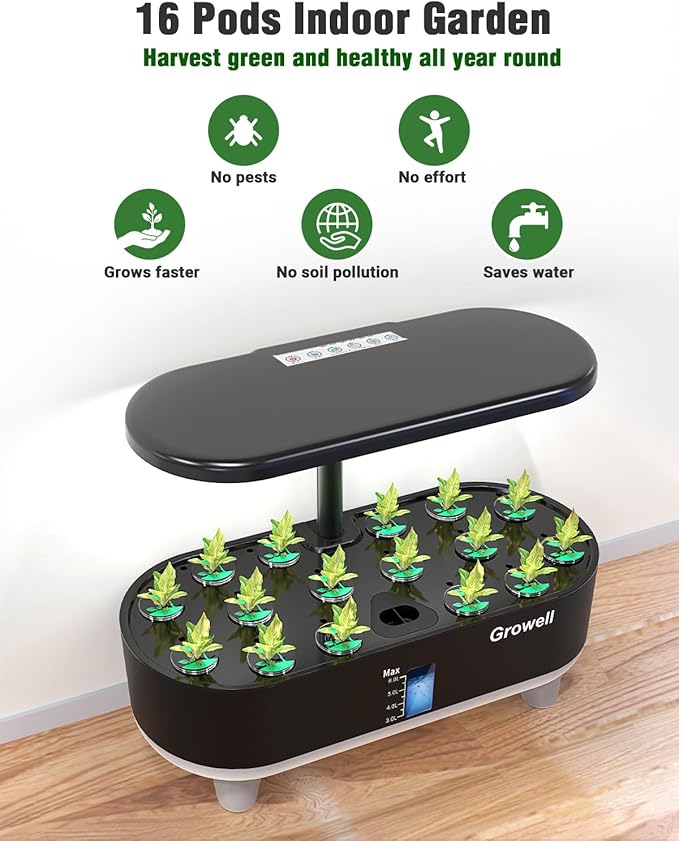 Hydroponics Growing System Kit, 16 Pods Indoor Garden - Image 7