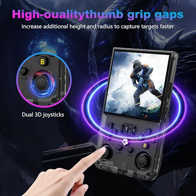 R36MAX Retro Handheld Game Console, 4.0 Inch 720x720 IPS Screen, Built-in 18 - Image 4