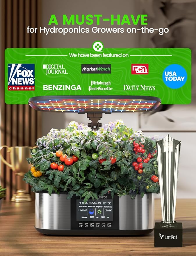 LetPot LPH-Max Hydroponics Growing System Kit, 21 Pods APP & WiFi Automatic - Image 8