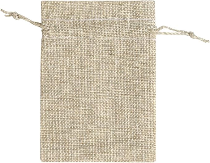 Lucky Monet 25/50/100PCS Burlap Gift Bags Wedding Hessian Jute Bags Linen - Image 2