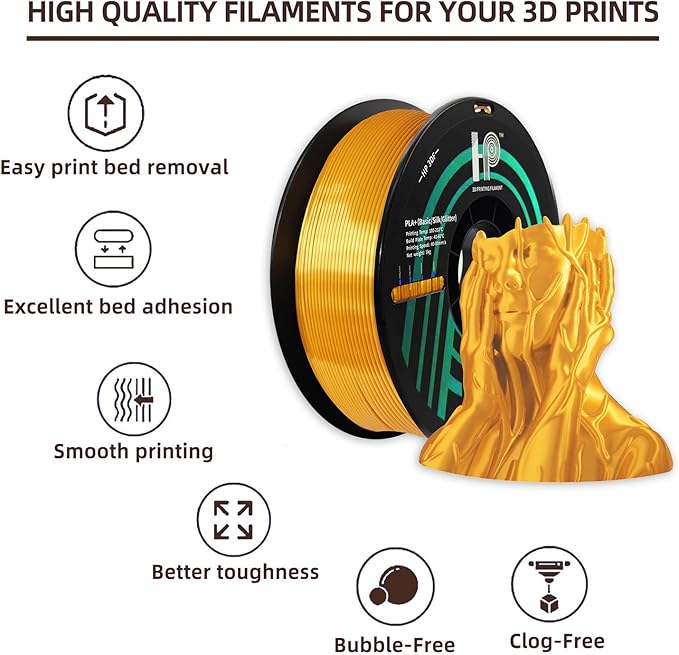 PLA Filament, Silk PLA, 3D Printer Filament, PLA Filament 1.75mm Dimensional - Image 2