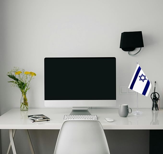 Israel Desk Flag, Israeli Table Office Flag - Image 4