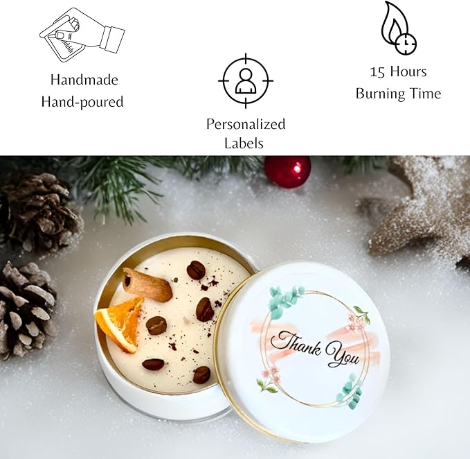 Coffee Scented Soy Wax Candle Favors - Image 7