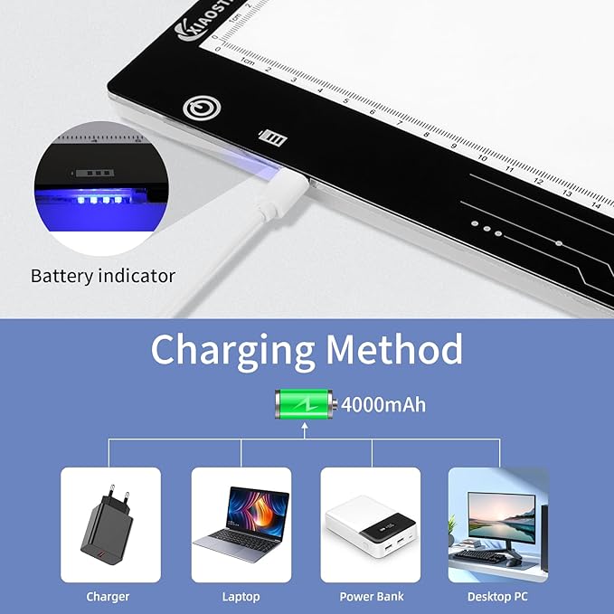 XIAOSTAR Rechargeable Light Box Drawing A4, Tracing Board - Image 6