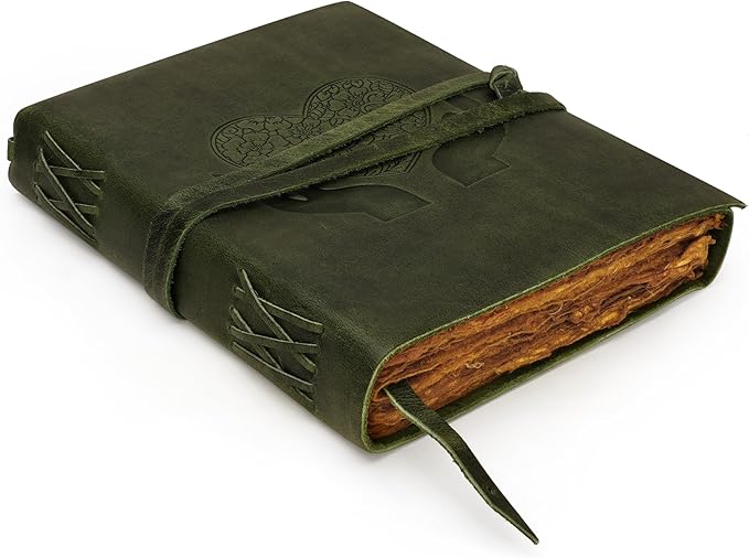 LUXEORIA Heart Journal for Women and Men, Handcrafted Leather Journal for - Image 7