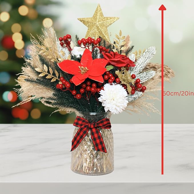 Christmas Centerpieces for Tables, Holiday Table Decor, Xmas Decorations for - Image 6