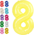 Number Balloon 8 Yellow Macaron by Upgesy