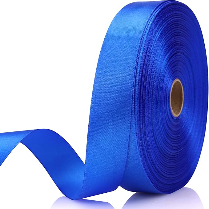 Blue Satin Ribbon 7/8 Inch 60 Yards by Unknown