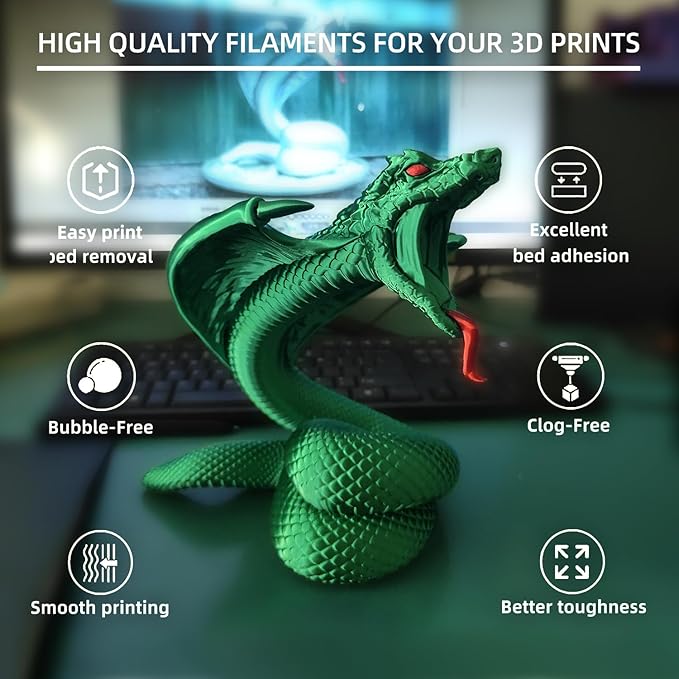 PLA Filament, Silk PLA, 3D Printer Filament, PLA Filament 1.75mm Dimensional - Image 2