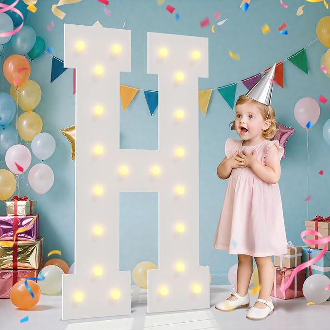 4FT Marquee Light Up Letters by LOBOOM