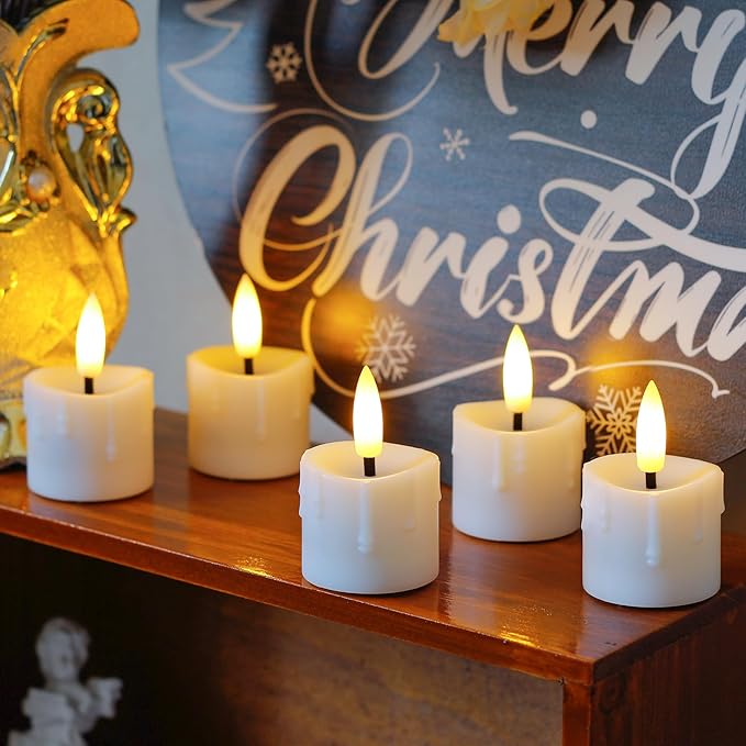 Rechargeable Flameless 1.6" x2.5" Tea Light Candles - Image 5