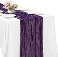Purple Cheesecloth Table Runner -21*120Inch Long Boho Wedding Table Decor by MIRRASMIRROR