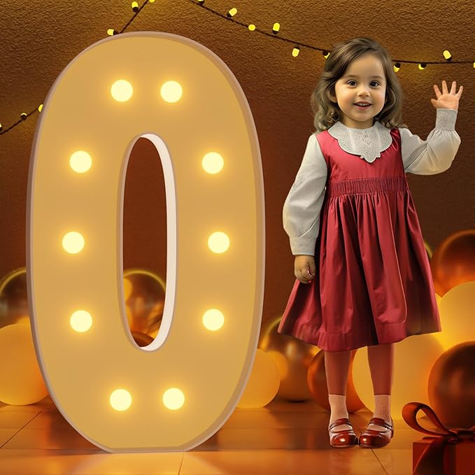 Marquee Numbers 4 Feet Tall Large Light Up Numbers 40th 50th 60th Birthday by Letsmakeitimpressive