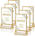 Acrylic Sign Holder 4 x 6 Clear Table Flyer Holder，Plastic Display Stand by PPH-SisyPurchaseNow