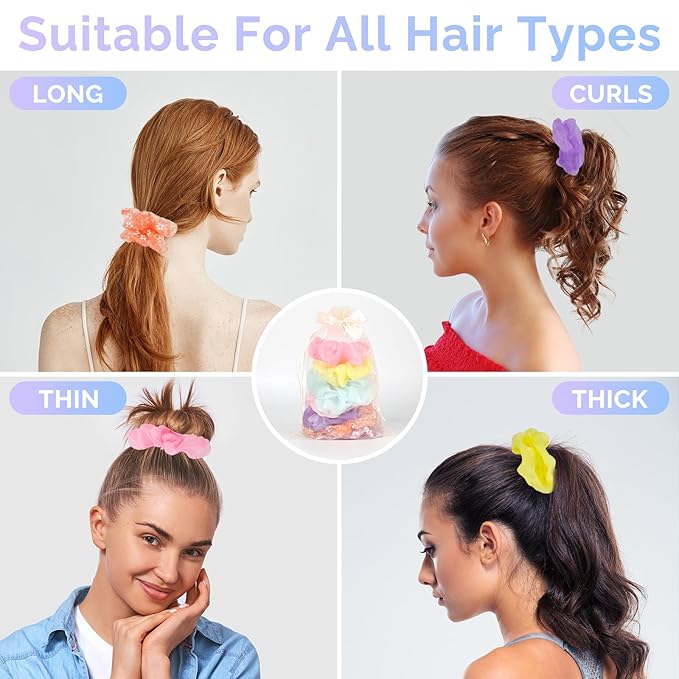 8 Pcs LED Scrunchies for Women - Image 4