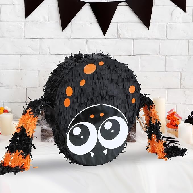 Small Halloween Spiders Pinatas, Birthday Theme Parties Game - Image 6