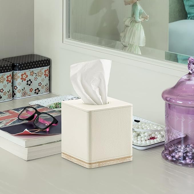 Tissue Box Cover Square Resin Tissue Holder - Image 3