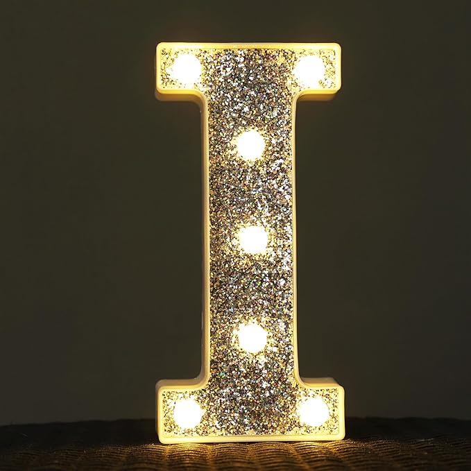 Glitter Light Up Letters by NWLIGHT
