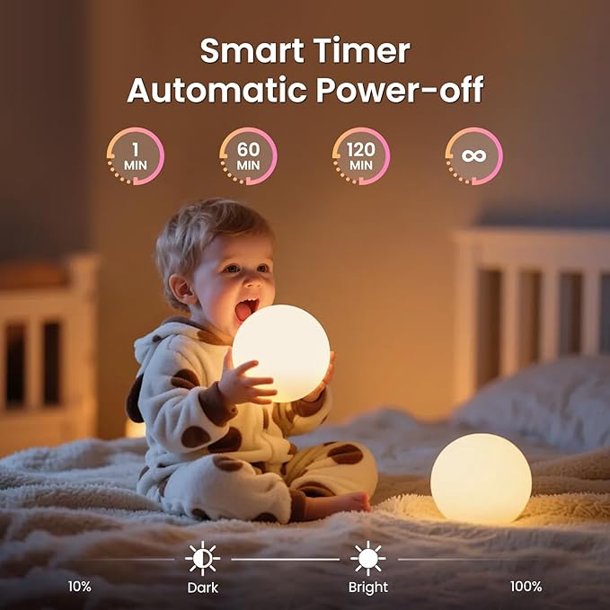 LOFTEK LED Ball Light, 3-inch RGB Ball Mood Lighting, Waterproof Ambient - Image 4