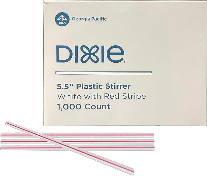 Dixie Plastic Coffee Stirrers, 5.5" Disposable Drink Stir Sticks - Image 4