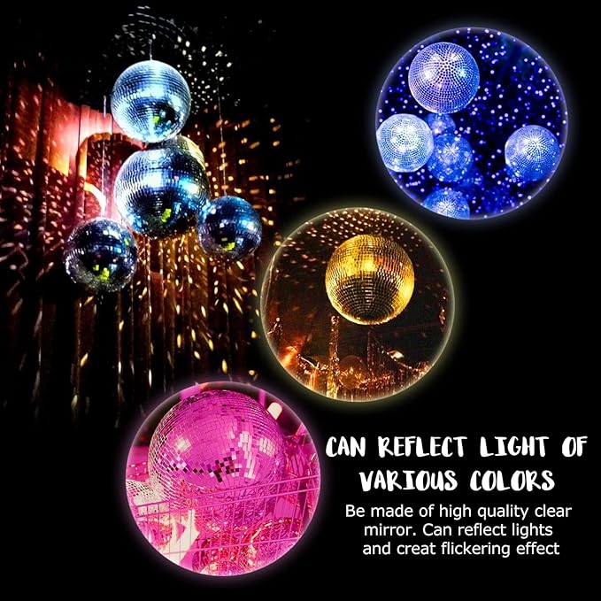 Youdepot Disco Ball 12-Inch – Large Mirror Ball Hanging Party Decor - Image 6
