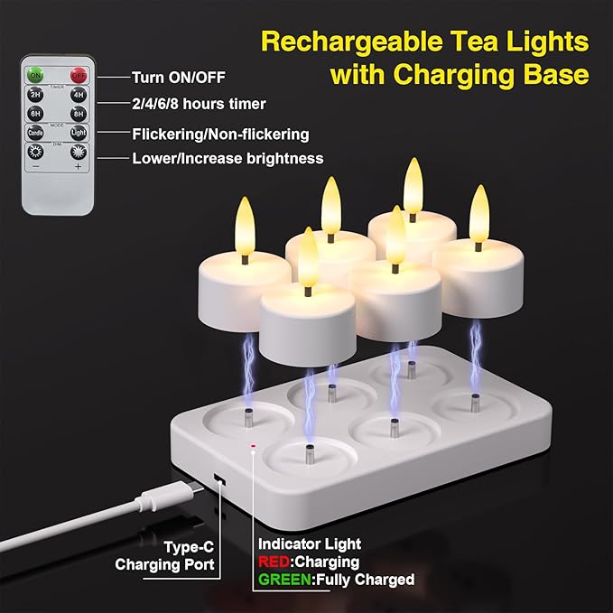 Flameless Tea Lights Candles - Image 4