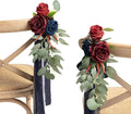 Ling's Moment 8pcs Wedding Artificial Aisle Pew Flowers Chair Decorations by LingsMoment