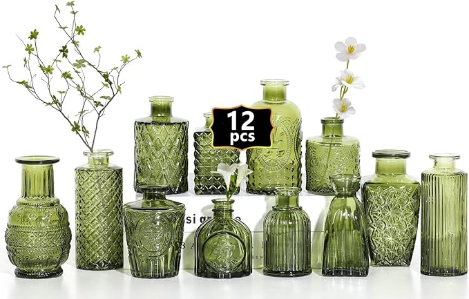 Mini Bud Vases As Wedding Centerpieces by Zipper