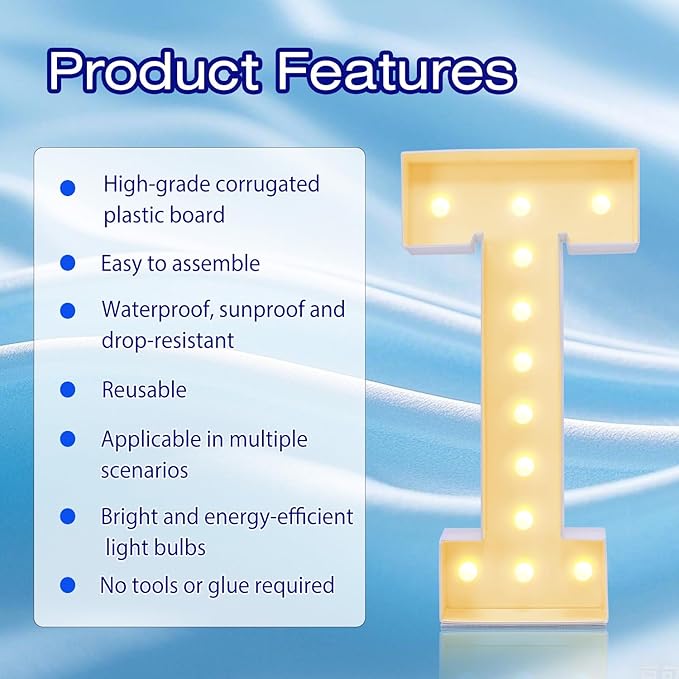 4FT Marquee Plastic Letters T - Image 2