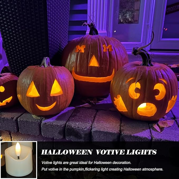 12 Pack Battery Operated Votive Candles 1.5 x 1.67 inches Flameless Votive - Image 5