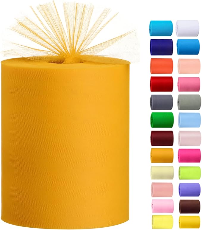 Tulle Rolls 6” by 100 Yards Tulle Roll Spool Fabric by Miegecha