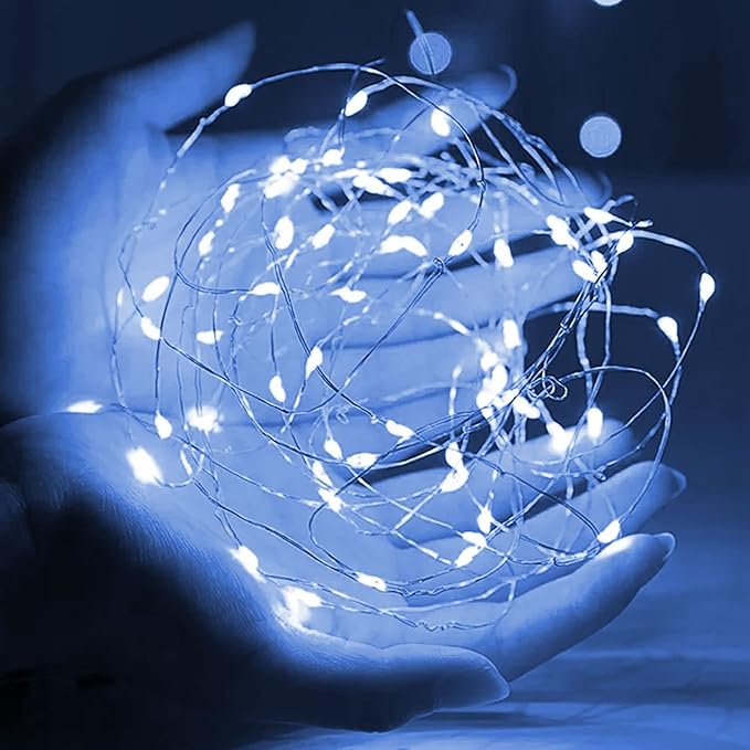 Dazzle Bright Fairy Lights Battery Operated, 4 Pack Total 80FT 240LED Silver - Image 5