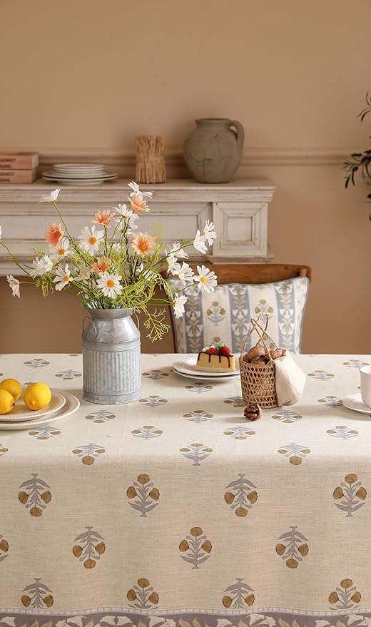patdrea Designer Beige Tablecloth - Image 4
