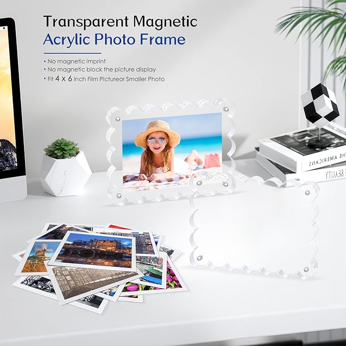 Scalloped Magnetic Picture Frame 4x6 Inch - Image 4