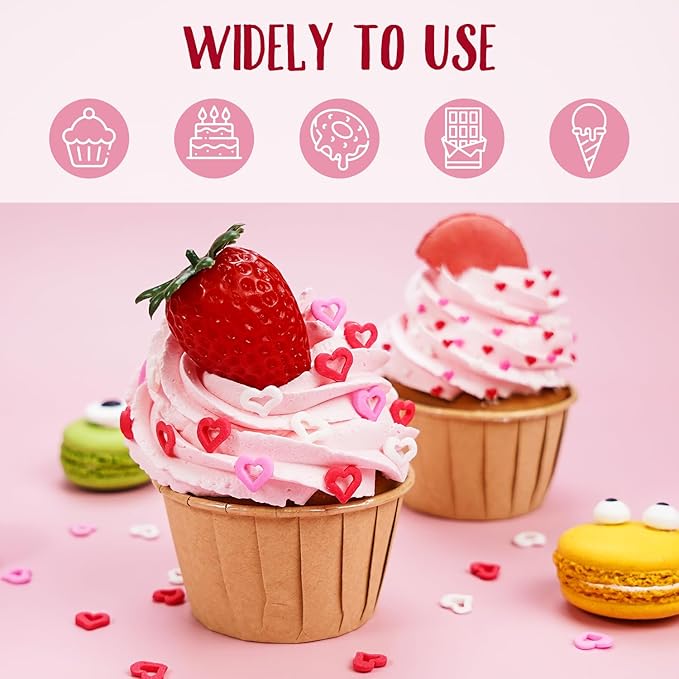 Edible Sweet Heart Sprinkles For Cake Decorating, Love Sugar Mixes 150g/5.29oz - Image 4