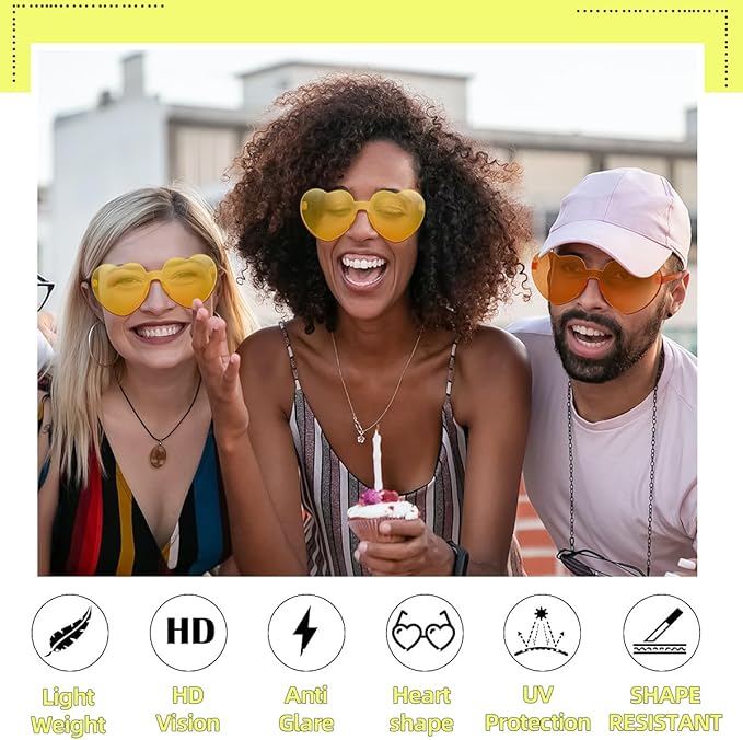 12/20/24 Pairs Heart Sunglasses - Image 5