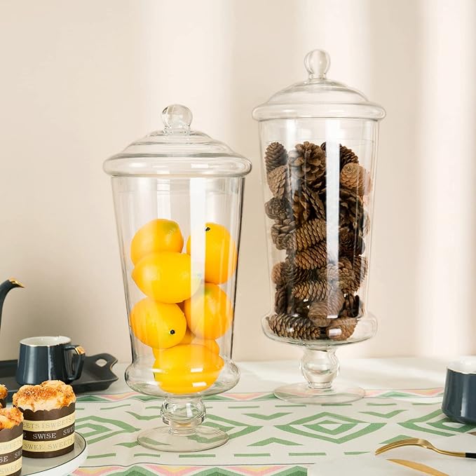 Glass Apothecary Jars, Decorative Wedding Candy Organizer Canisters - Image 6