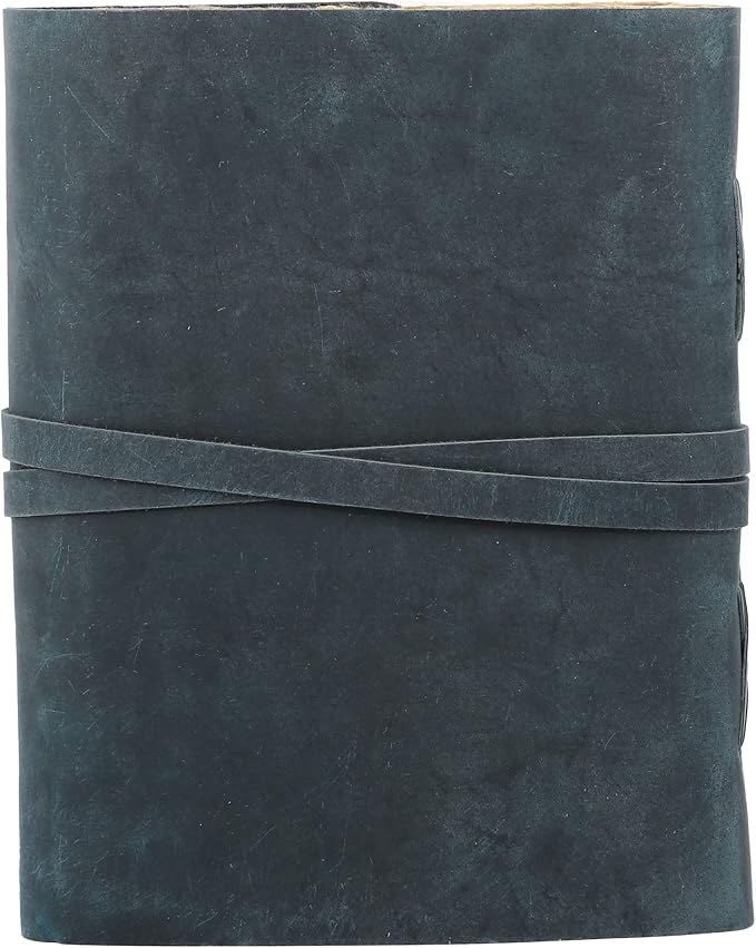 Leather Journal with Lined and Unlined Deckle Edge Paper 8x6 inch and Vintage - Image 5