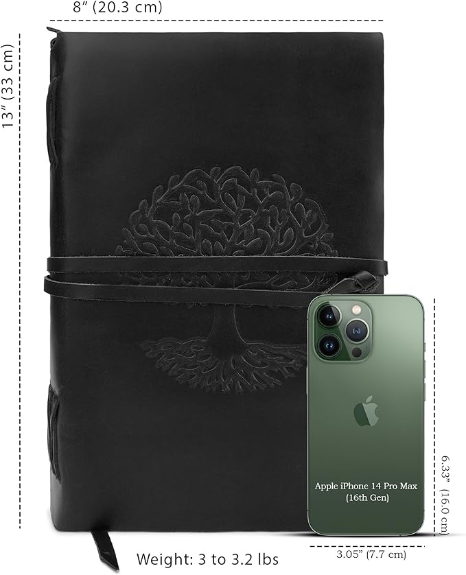 LUXEORIA Tree Of Life Leather Journal - Image 2
