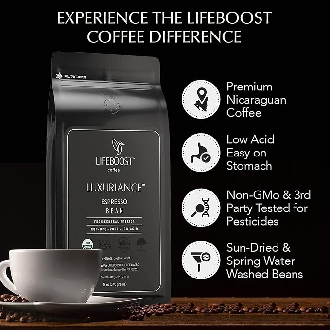 Lifeboost Organic Espresso Beans Whole - Image 6