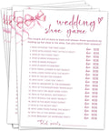 Pink Bow Wedding Shower Games Cards, Bridal Shower Games 30 Guests, Engagement by Unknown