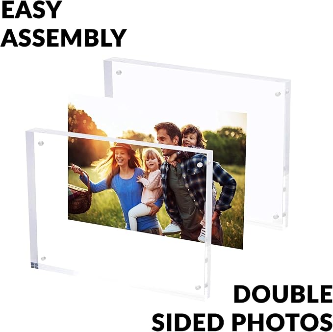 SimbaLux Magnetic Acrylic Picture Photo Frame 8x10 inches 24mm Thick - Image 4